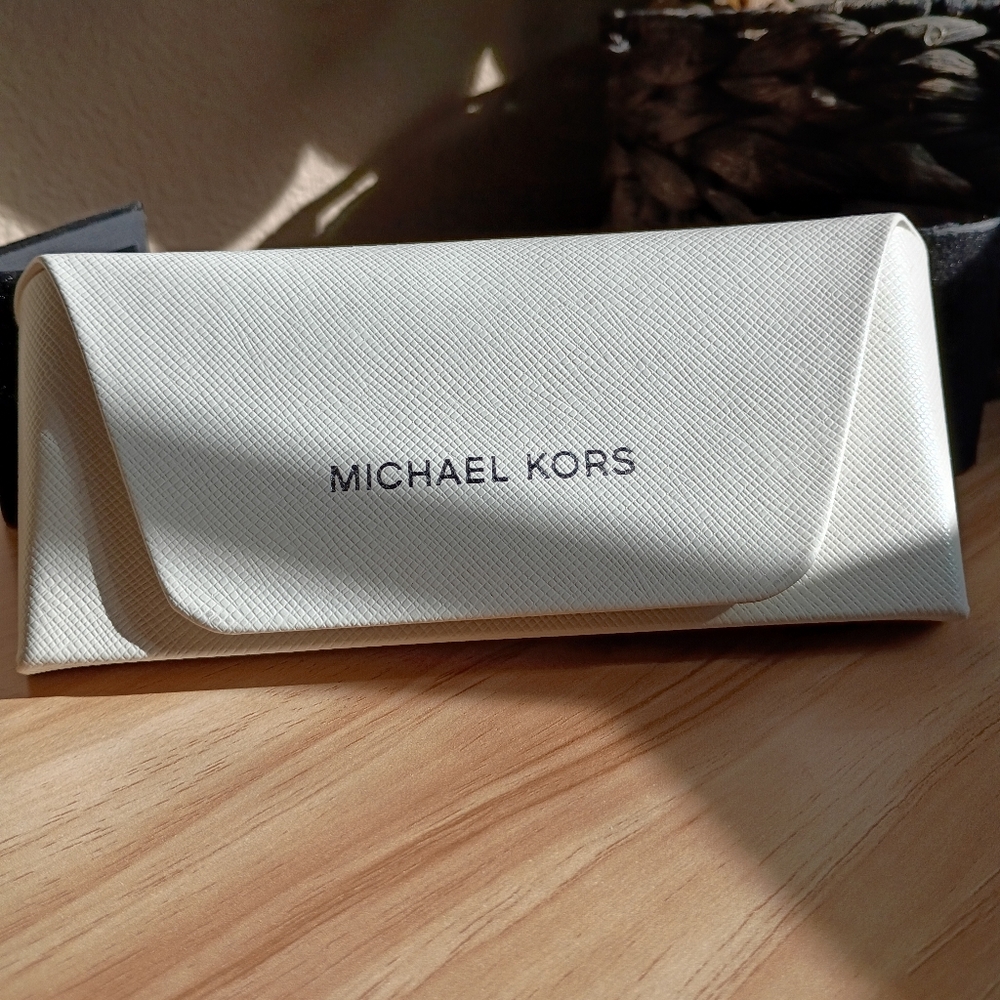Michael Kors White Glasses Case